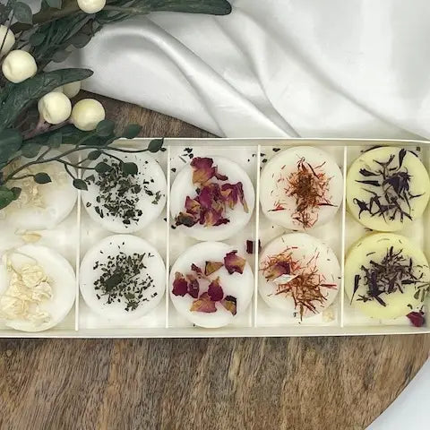 Beatrice & Lilly Christmas Wax Melt Gift Box Containing 10 Coconut Wax Melts with Botanicals