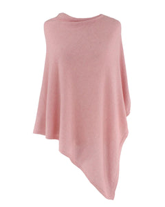 Candy Pink Cashmere Blend Poncho