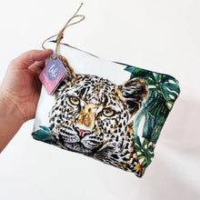 Lobi Creative Make-Up Bag Featuring the face of a Leopard