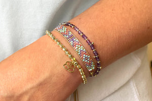 Boho Betty Lollipop Friendship Bracelet on Wrist