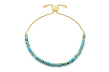 Mystical Turquoise Gold Bracelet from Boho Betty