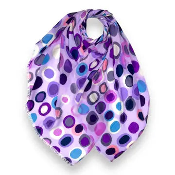 Purple Dots Retro Scarf