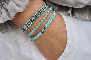 Boho Betty Roslyn Turquoise Bracelet Stack shown on wrist