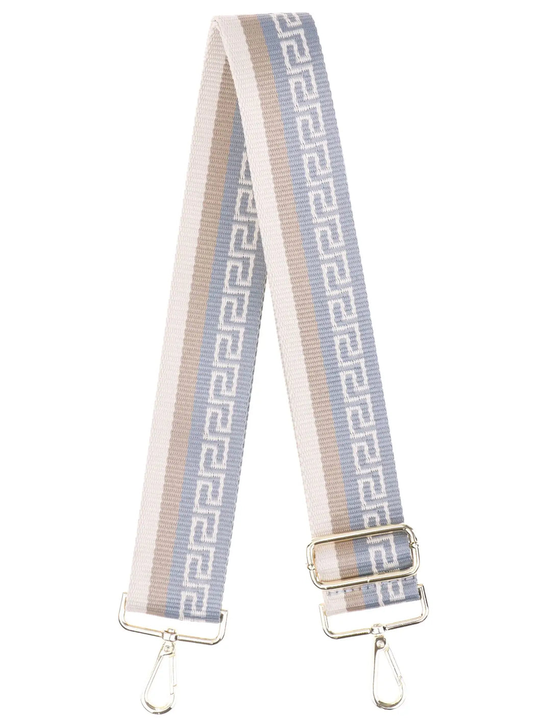 Sky Blue Roman Fabric Bag Strap