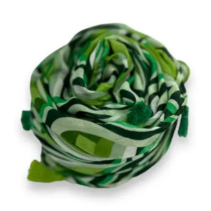 Swirl Waves Retro Scarf in Green