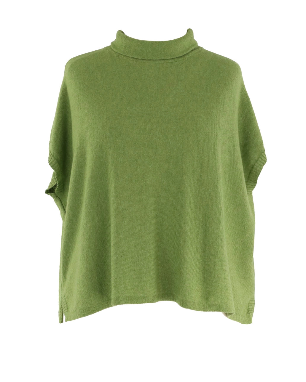 Verdant Green Cashmere Blend Tunic by Cadenza Italy One Size