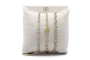 Crown Boho Betty Gold Chakra Beaded Bracelet Stack in gift box